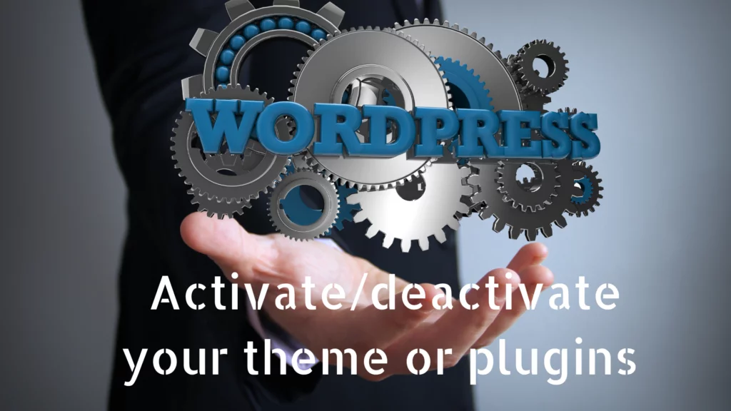 How to activate/deactivate your theme or plugins via cpanel (1)